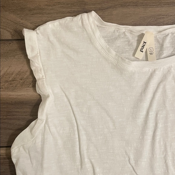 Pact White Featherweight Muscle Tank - Picture 3 of 5